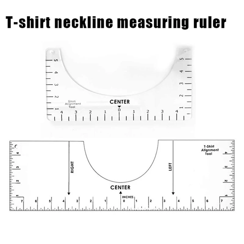 

1PCS T-Shirt Alignment Ruler Craft Ruler with Guide Tool Fashion for Adult Youth Toddler Design 2021 Sewing Tools