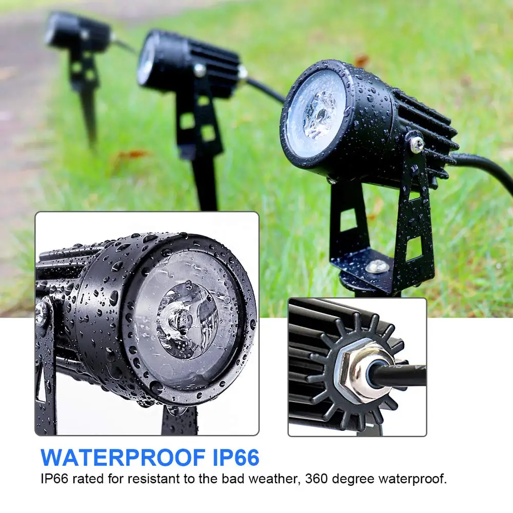 Уличный светодиодный садовый светильник для газона 3 Вт водонепроницаемый IP65 220 В