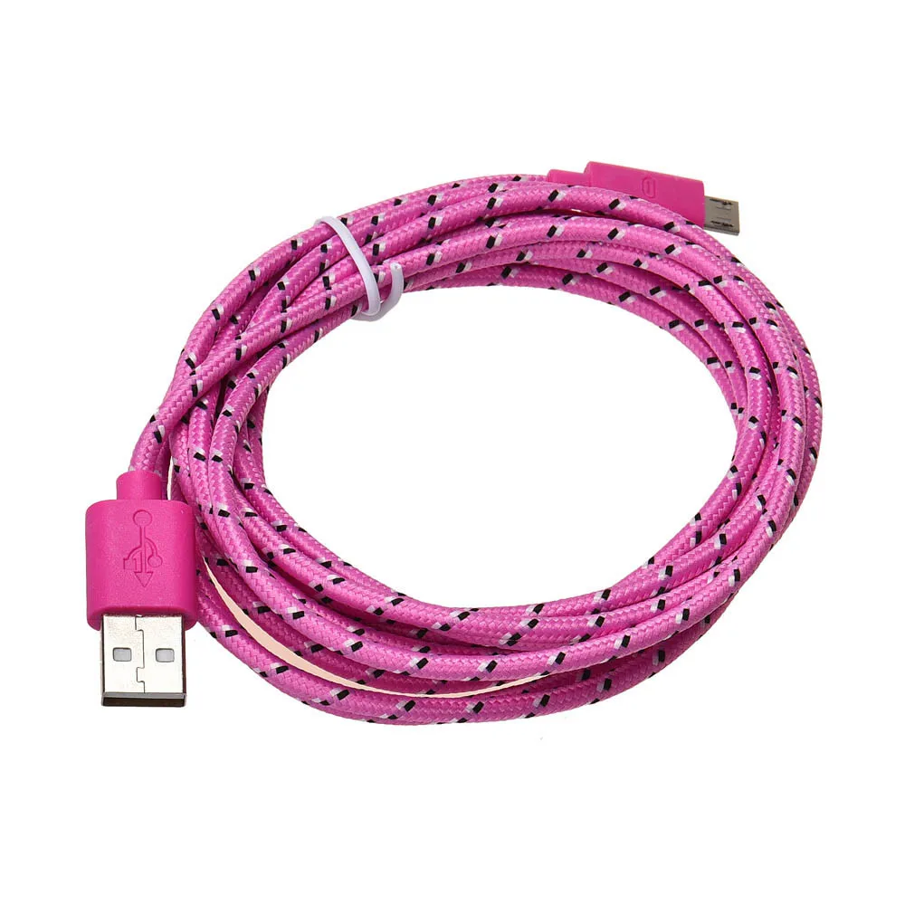 3 м/10 футов пеньковая веревка микро USB зарядный кабель-трос для синхронизации