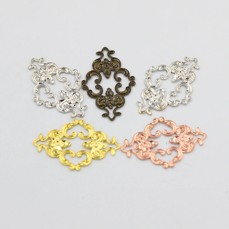 Винтажные Подвески BASEHOME с полыми цветами подвески в стиле ретро европейские