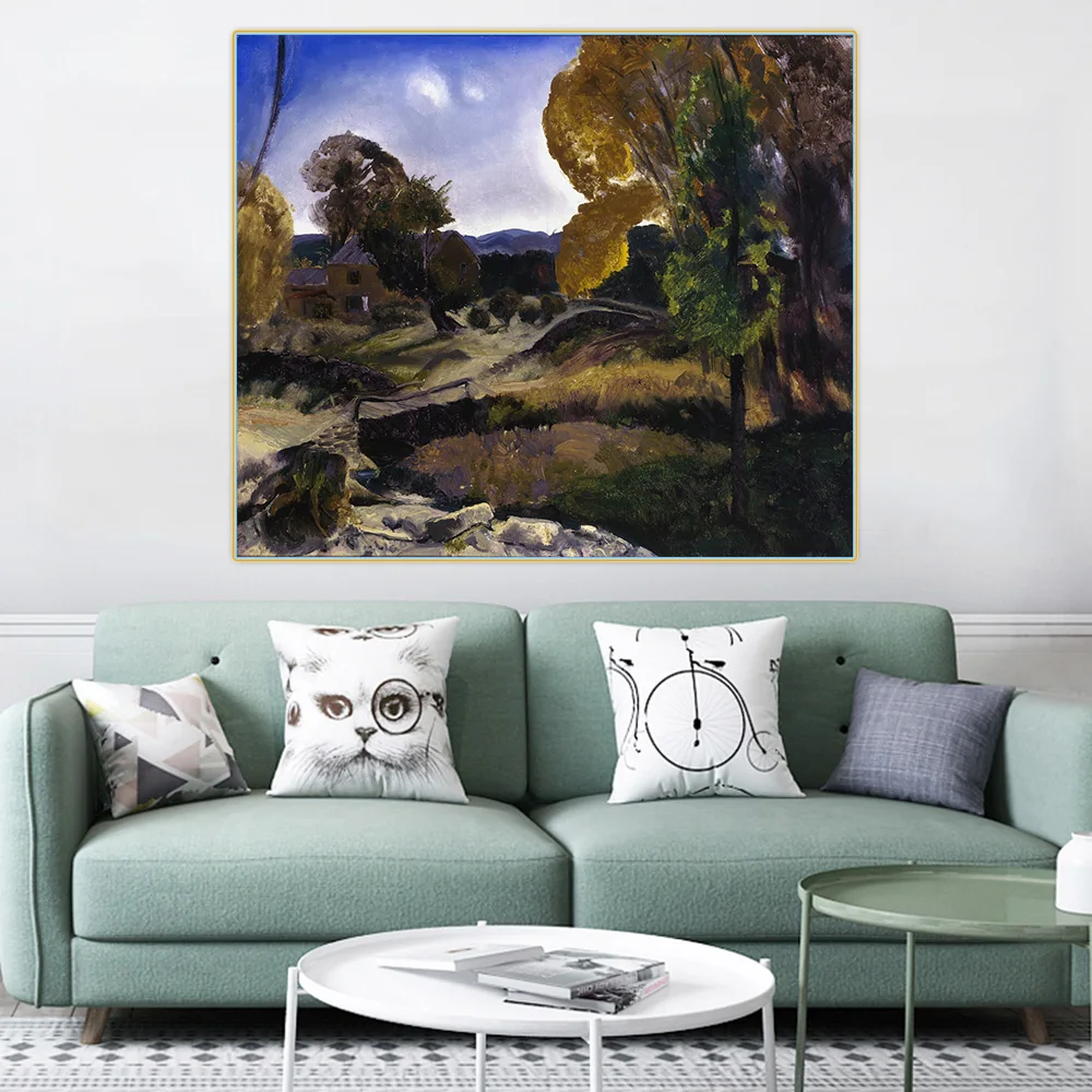 Художественная Картина на холсте с изображением сандалового моста|Рисование и