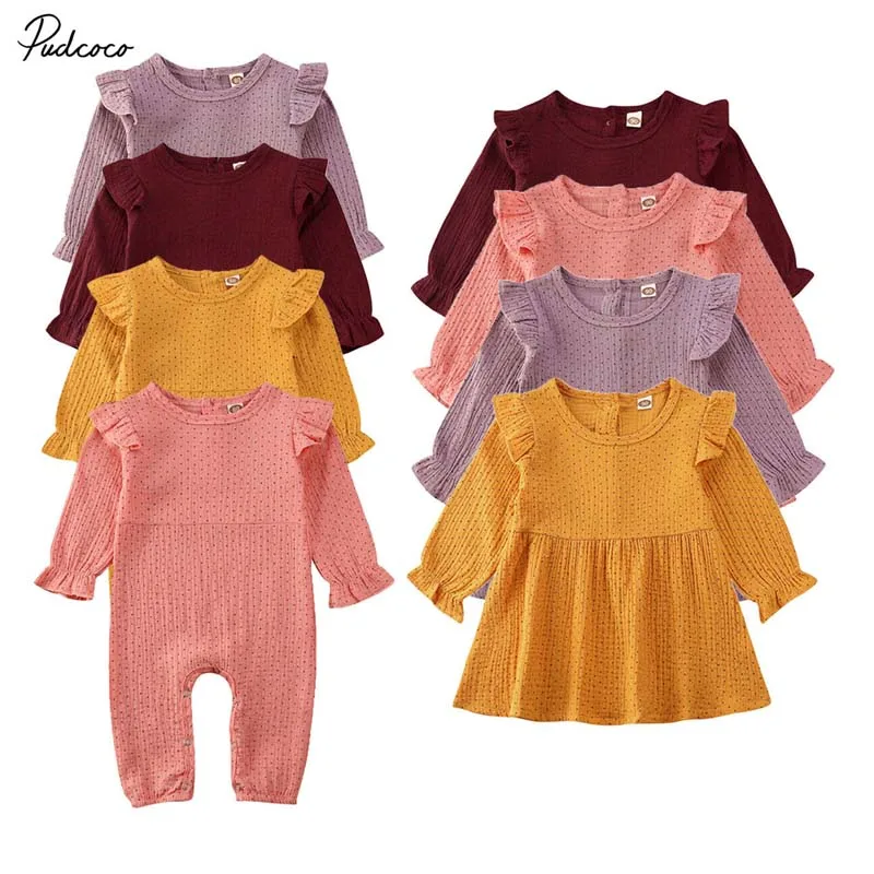 2020 бренд От 0 до 3 лет повседневные Rompmer/платье для новорожденных Детский наряд