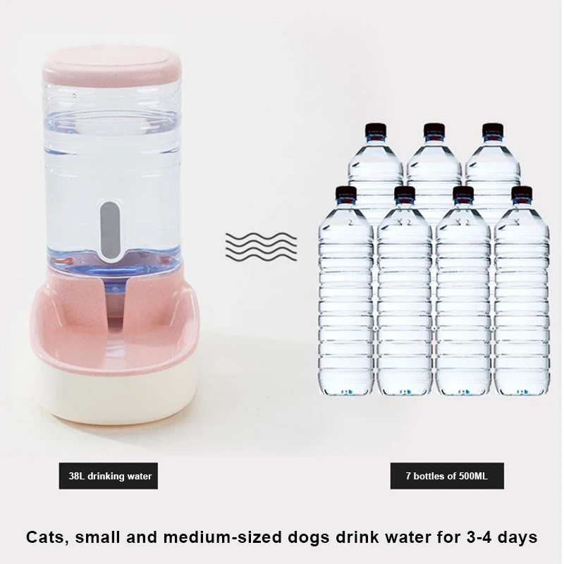 

Pets Cats Dogs Automatic Waterer Water Dispenser 3.8 L or Food Feeder Pet Automatic Feeder PLDI889