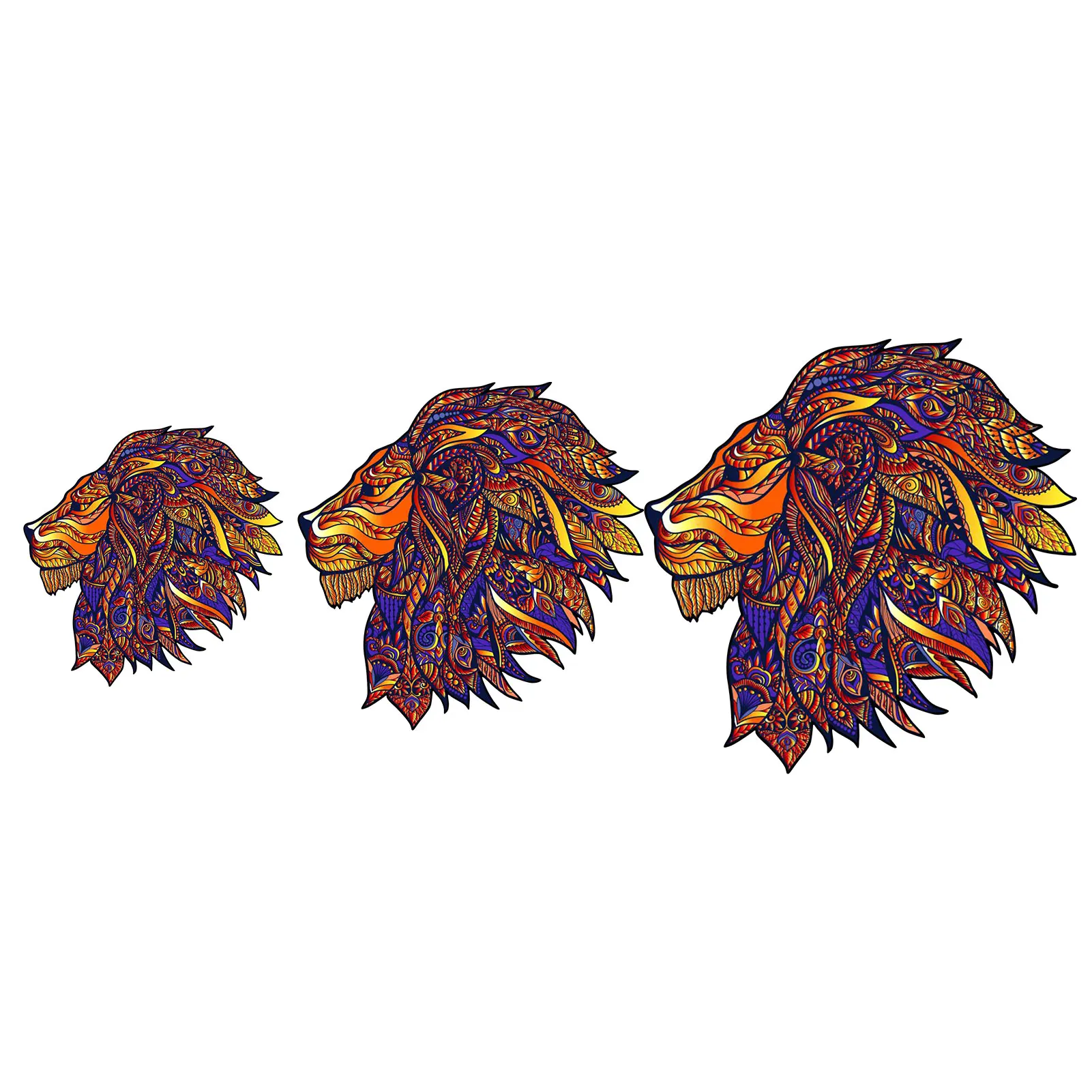 

MINOCOOL Unique 3D Wooden Animal Jigsaw Puzzle Mysterious Lion Puzzle Gift Gift Toy With Carton Box For Adults Kids Educational