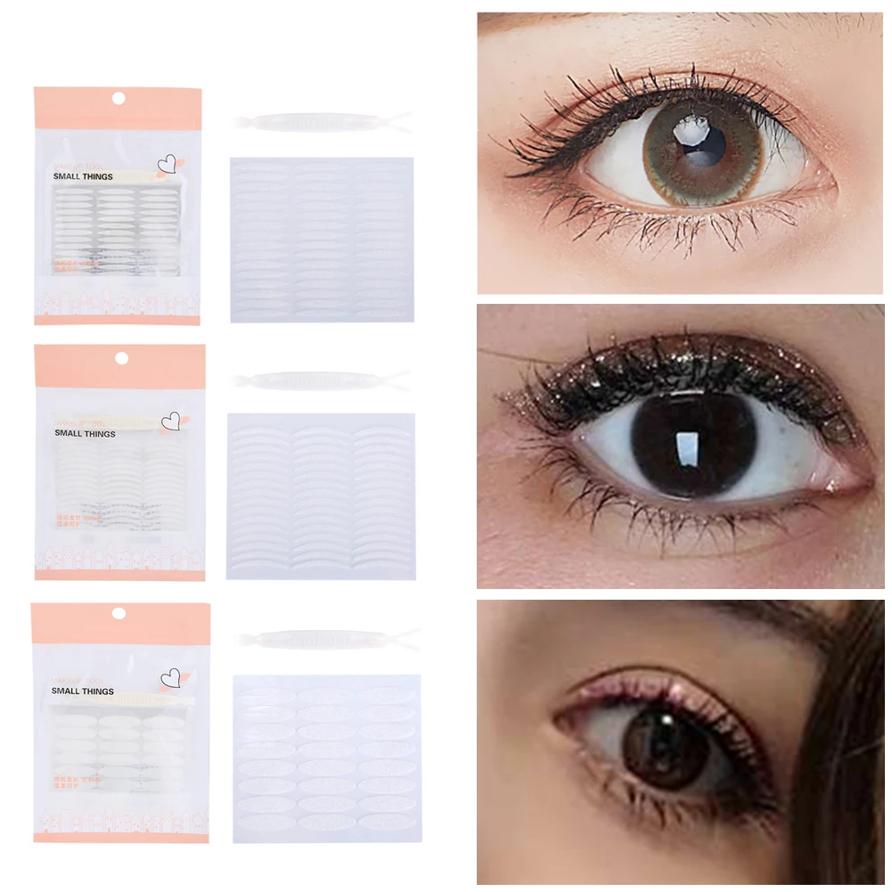 

120 шт. невидимые двойные наклейки для век, самоклеящиеся прозрачные наклейки для век, длинные/широкие водонепроницаемые волоконные наклейк...