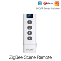 2021 new tuya zigbee portable four button scene switch for smart home automation scenario