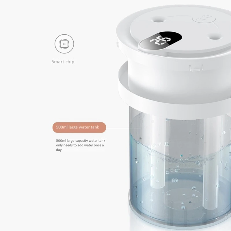 

MND-01M Light Oxygen Series Dual Jet Humidifier Compact and Portable Power Display Large Capacity Silent Humidification