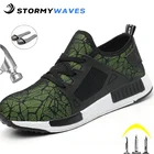 Новый дизайн, защитная Рабочая обувь, ботинки для мужчин, защита от ударов, защитные ботинки со стальным носком, мужские ботинки, защитные ботинки, кроссовки