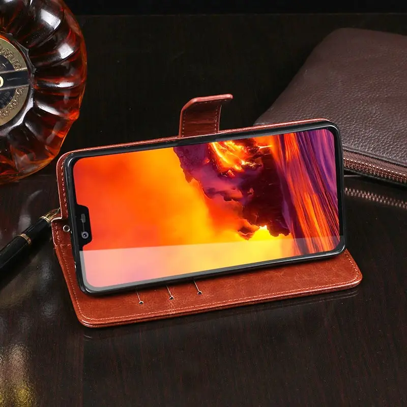 Чехол для Blackview BV9700 Pro с магнитной застежкой кожаный чехол узором Crazy Horse
