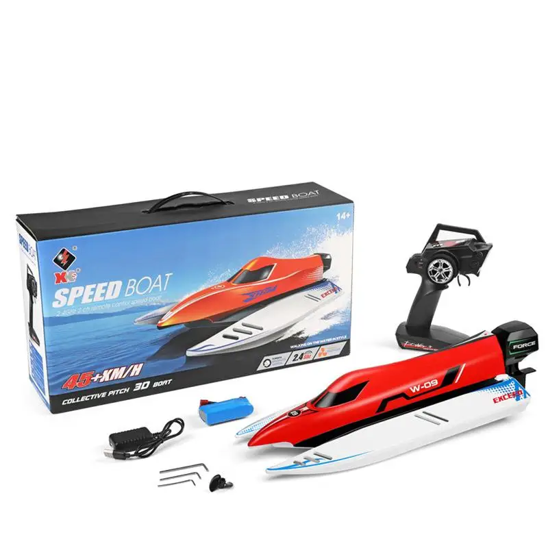 

WLtoys WL915-A RC boat 2.4Ghz Brushless 45km/h High Speedboat Anti-rollover Low Power Alarm Pool Remote Control Racing Boats