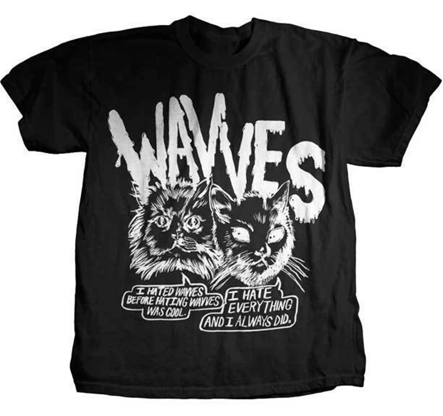 Wavves циническая футболка с кошками размеры S M L Xl новая официальная уличная одежда