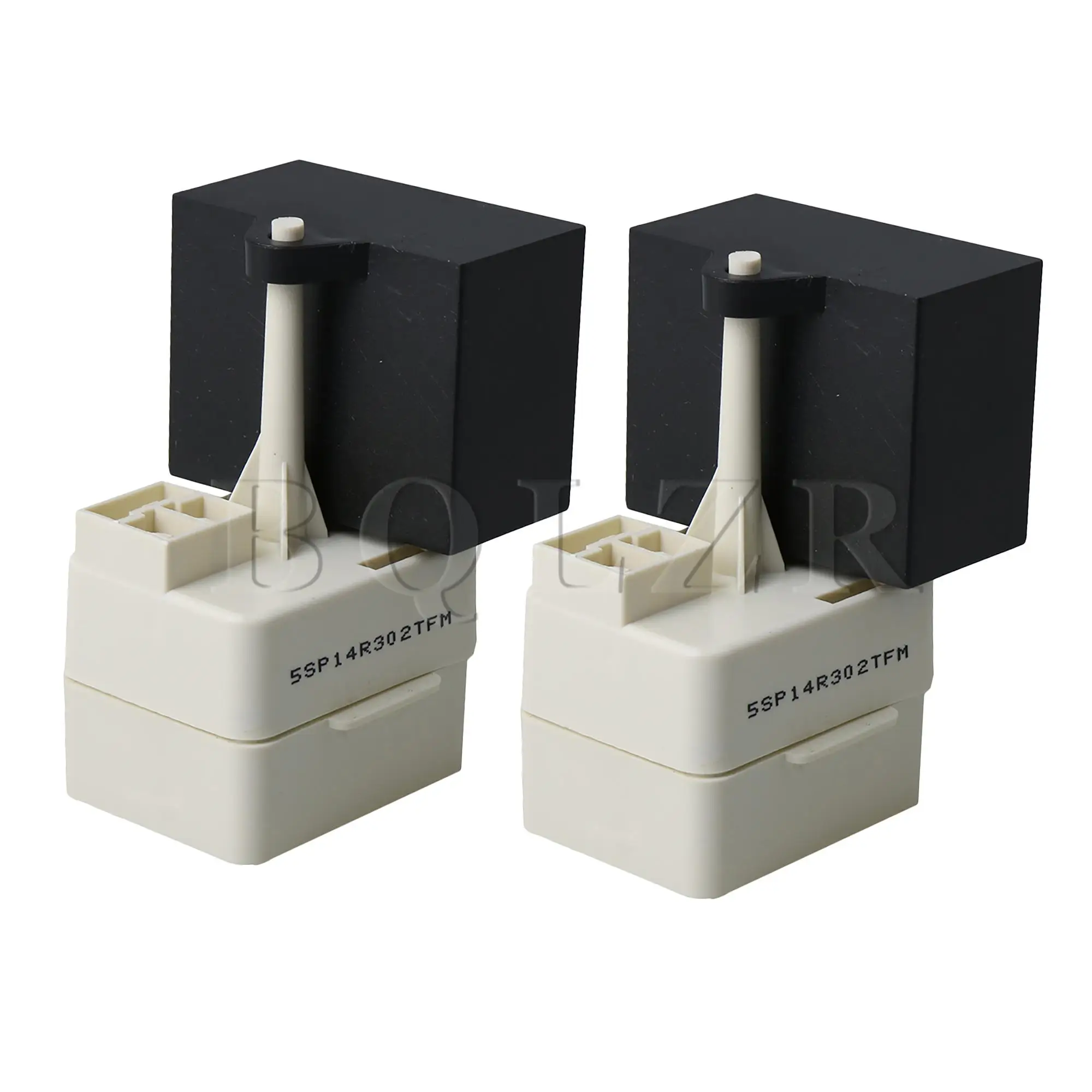 

BQLZR 2PCS Refrigerator Relay Overload Start Capacitor W10613606 Whit&Black