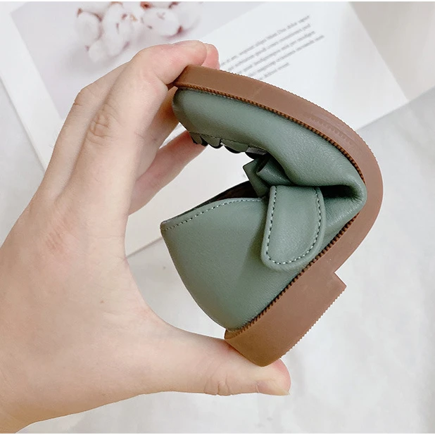 

2021 spring new children's shoes bow solid color princess girls shoes baby girl shoes kids shoes for girl