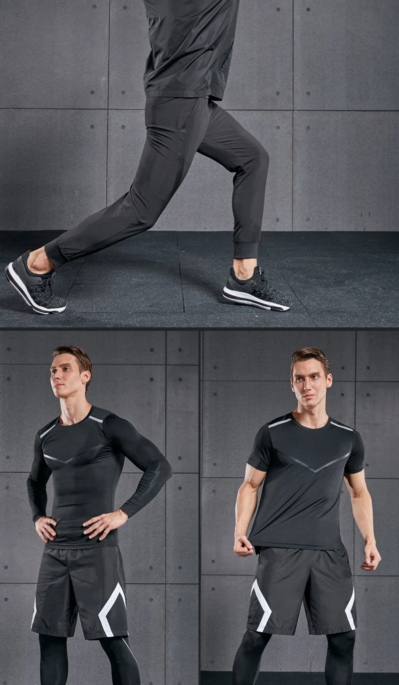Vansydical мужские спортивные наборы для бега, спортивные костюмы для бега, спортивная одежда для занятий спортом, одежда для занятий спортом, 5 шт., для спортзала для игры в баскетбол