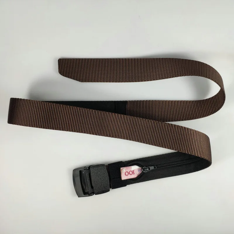 Уличный Тактический нейлоновый кошелек на молнии скрытый пояс для денег мужчин