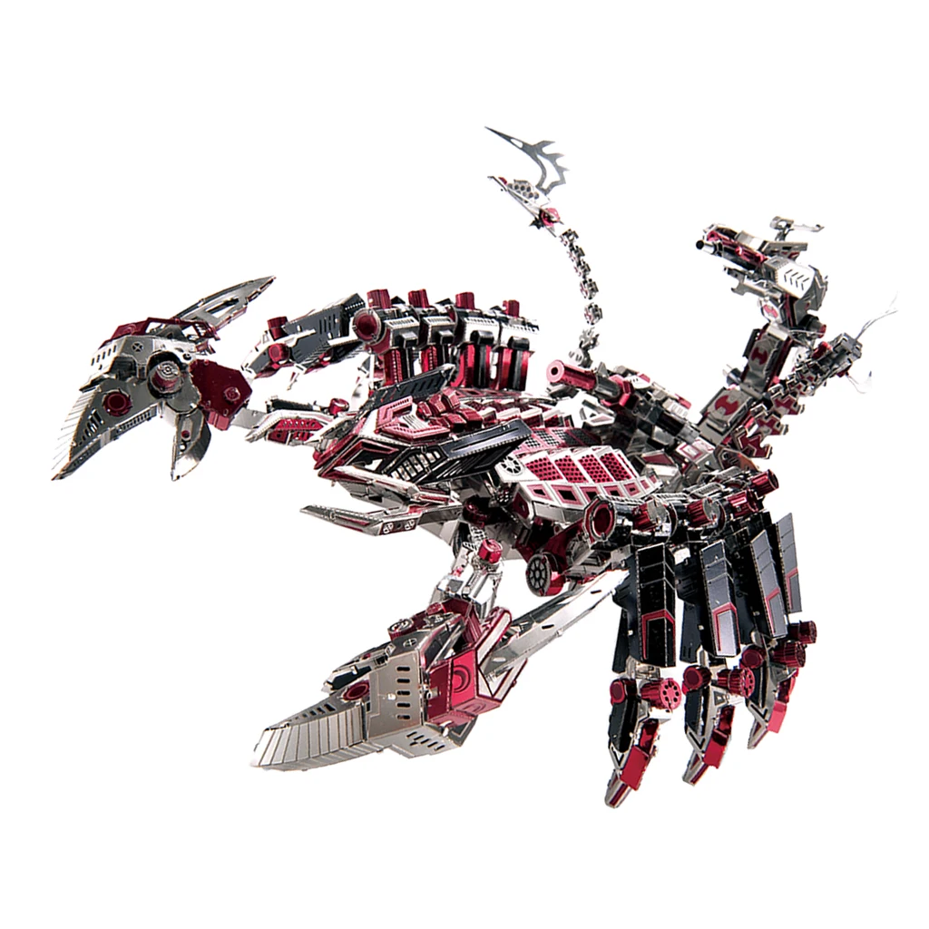 

746pcs 3D Metal Puzzle Jigsaw Toy Devil Fighting Scorpion Robot Model Gifts