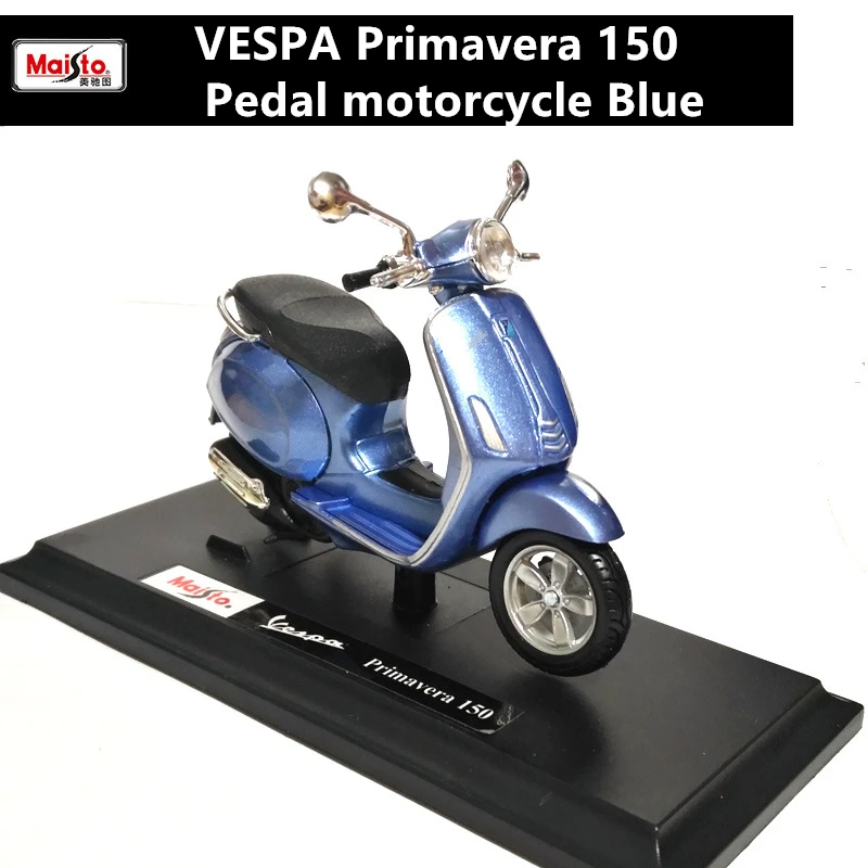 Цвет: желтый Maisto 1:18 12 стилей Piaggio скутер сплав модель Vespa Мотоцикл Vespa модель Римский праздник коллекционные подарки - Цвет: Цвет: желтый
