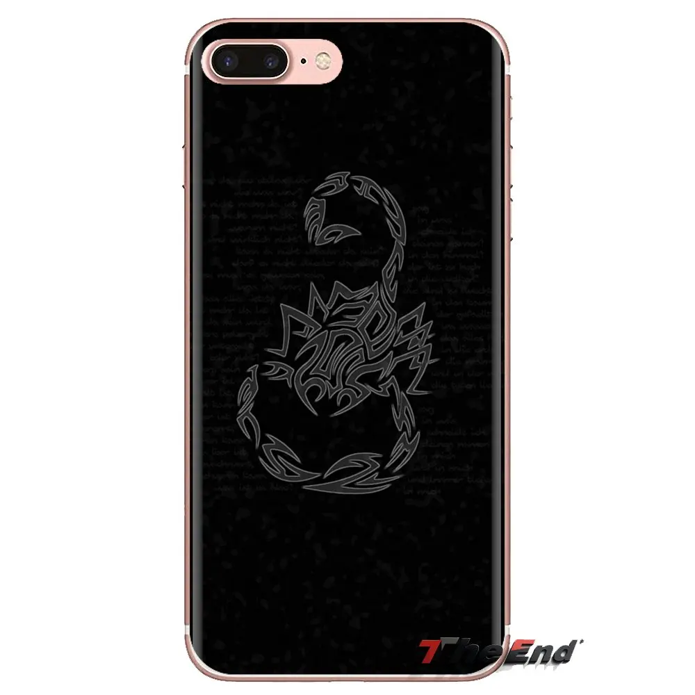 Прозрачный мягкий чехол с изображением черного животного скорпиона для huawei P Smart