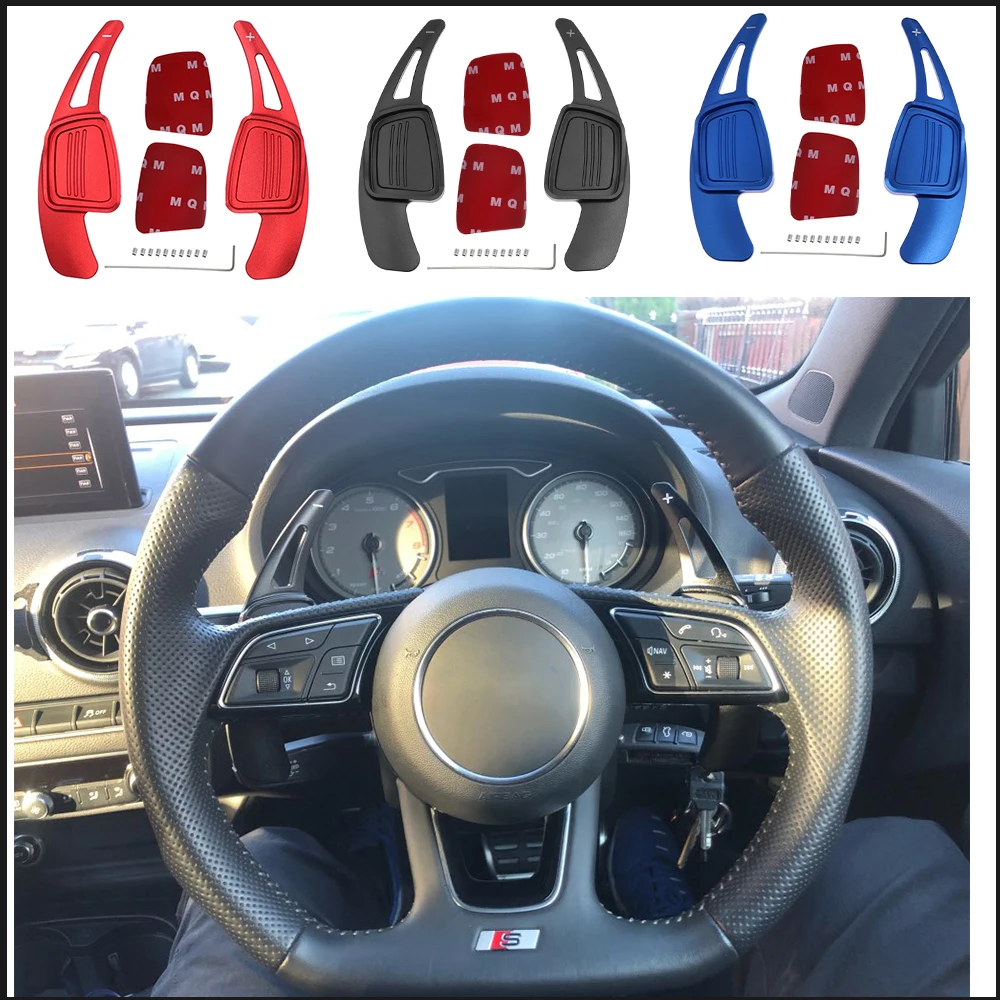 2 шт./лот автомобильный рычаг переключения передач на руль для Audi A4L A5 Q7 TT TTS S4 Q2 S3 2015