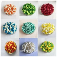 0 200pcslot 0 size high quality colored hard gelatin empty capsules hollow gelatin capsules joined or separated capsules