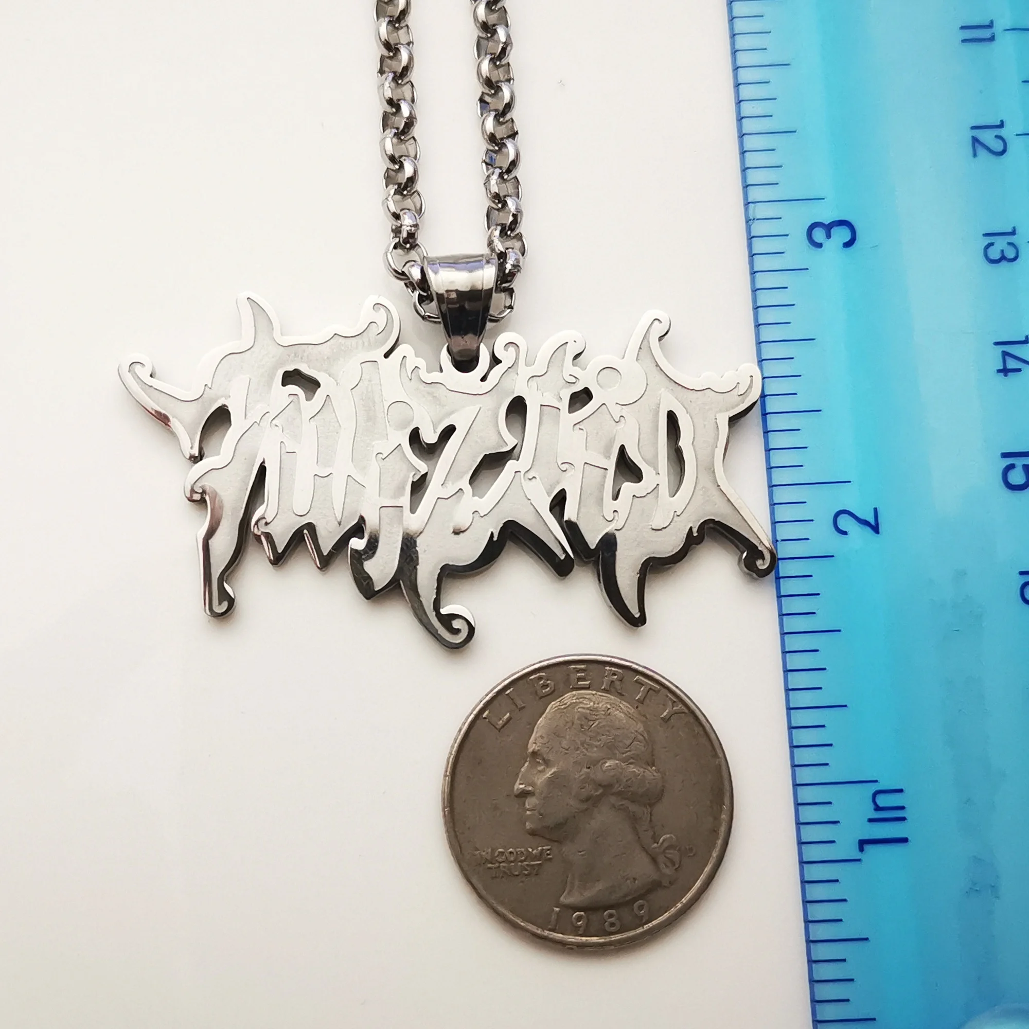 Мужские серебряные подвески Twiztid ICP из нержавеющей стали ожерелье с подвеской 4 мм