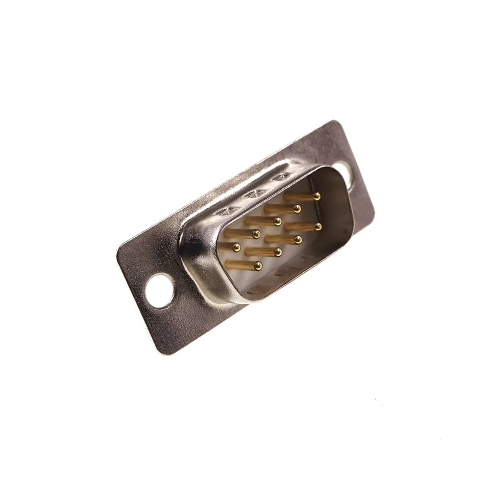 20Pcs D-SUB 9 Position Connector DB9 Plug Male Pins Solder Wire Adapter Series Port Pin Gold Plate Machined High End | Обустройство