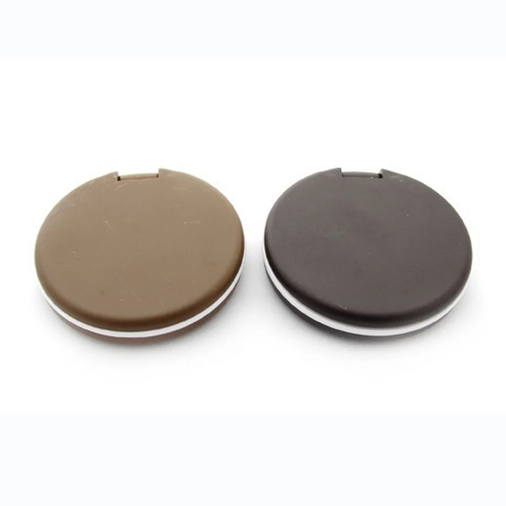 Женский инструмент для макияжа карманное зеркало Мини Темно коричневое милое