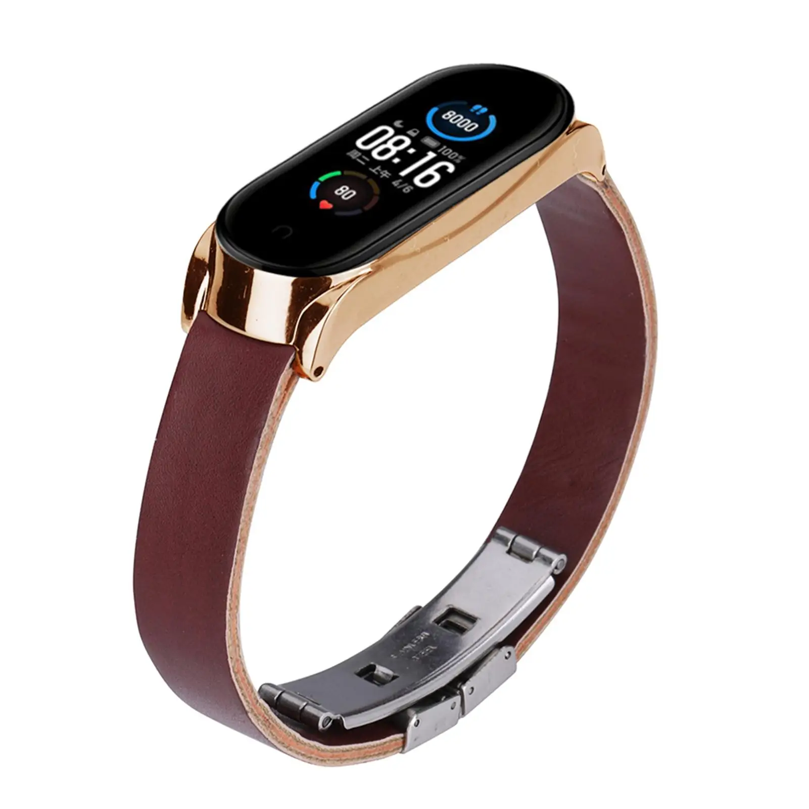 

Vintage Faux Leather Bracelet Strap with Butterfly Buckle for Xiaomi 5/5 NFC