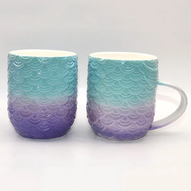 Красота Русалка ручка большой вместимости для чая Молоко чашки и кружки