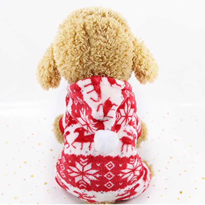 Рождественский костюм для кошек супермягкий и теплый фланелевый жилет щенков