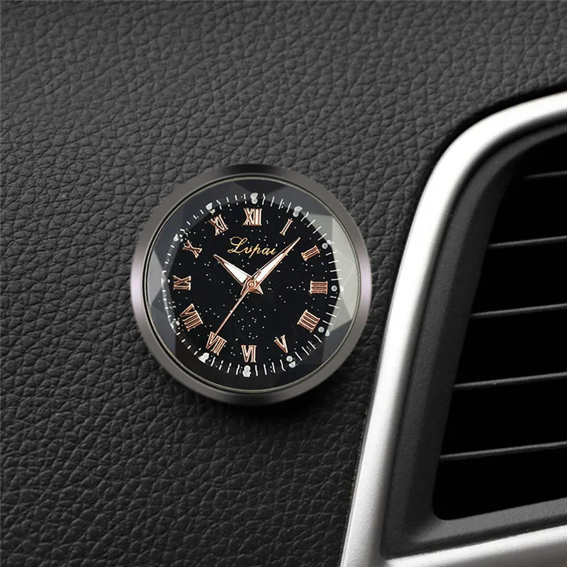 Автомобильные часы модные звездное небо римские цифры кварцевые с циферблатом