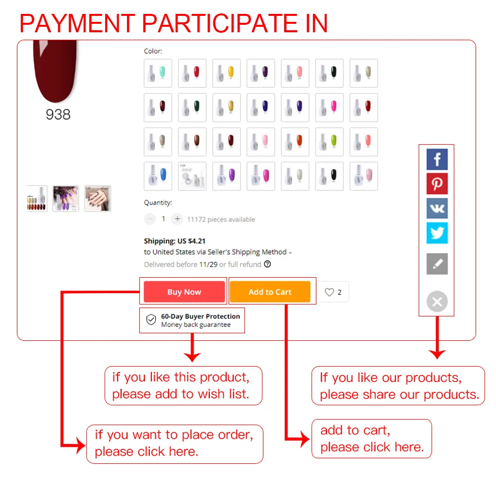 1 pc Nails Gel Polish Classic Red Soak Off Wine Red Color seires UV led lamp Hight quality Long Lasting Gel polish art nail