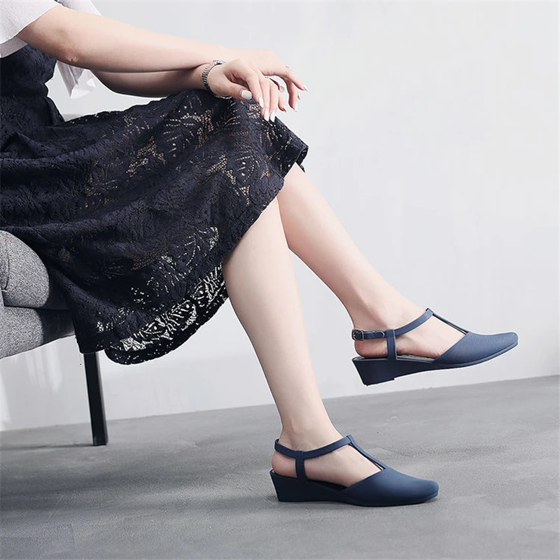 Zapatos De Mujer милые женские прозрачные туфли на плоской подошве с острым носком