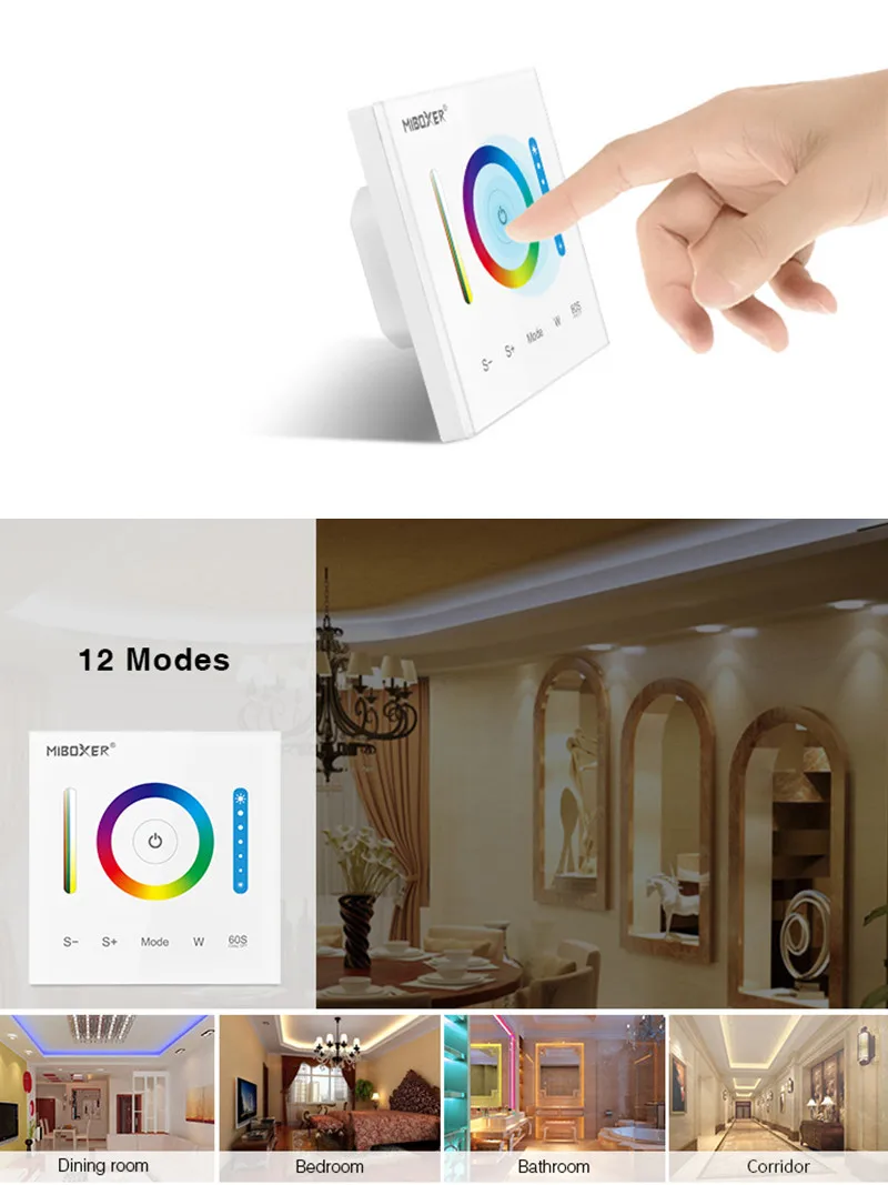 Умная светодиодная Сенсорная панель Mi светильник контроллер для RGB RGBW +