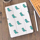 Пара динозавров для 10,2 8th 2020 Air 4 12,9 iPad Pro 11 чехол 2020 милый с держателем для карандашей 7th 6th Mini 5 Чехол 10,5 Pro Air 2