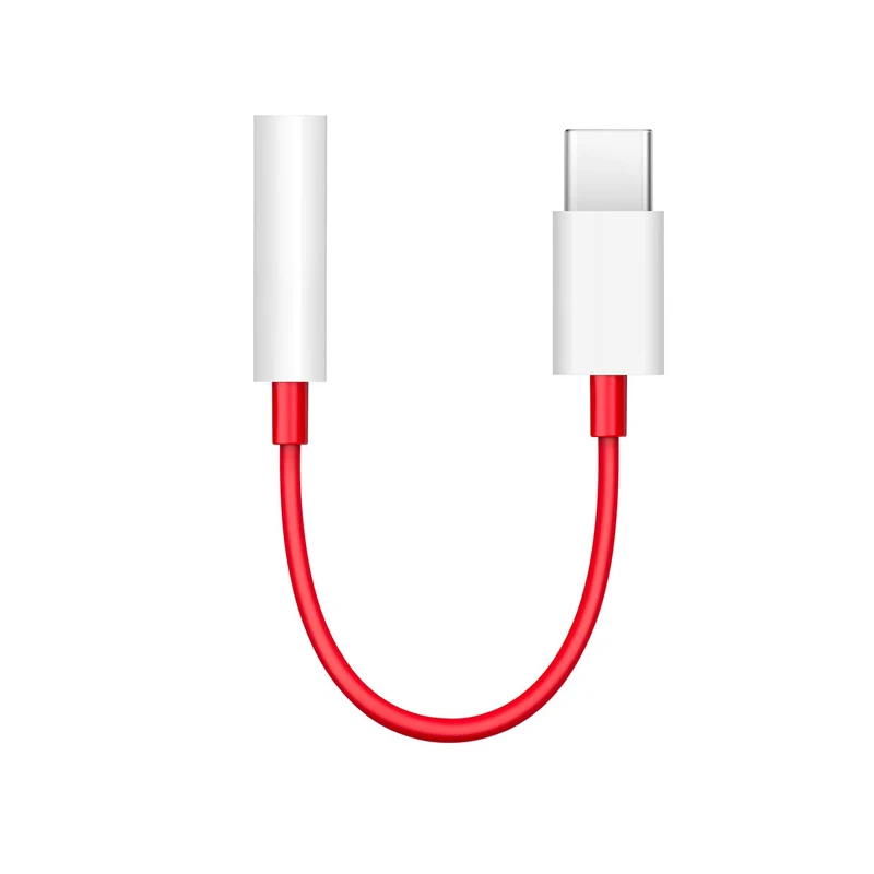 White Red Для OnePlus 7 Pro USB C type C до 3,5 мм аудио адаптер 3,5 мм разъем для наушников музыкальный кабель для OnePlus 7 6t type-C конвертер(N0919 - Цвет: White Red