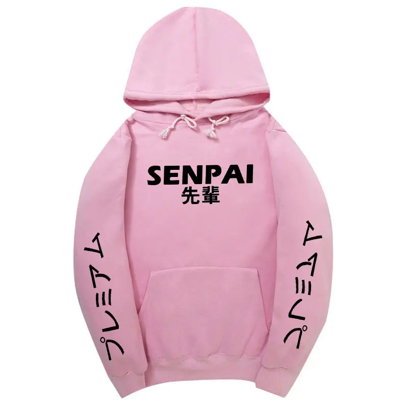 Модная японская уличная одежда SENPAI, толстовка с капюшоном, несколько цветов, мужские и женские толстовки, пуловер, sudadera hombre