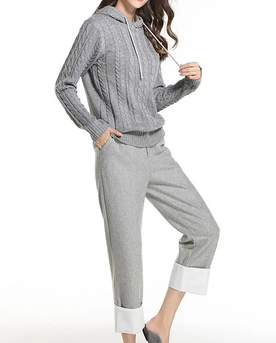 

Women's Sweater Ladies Long Sleeve Casual Solid Autumn And Winter Versatile Loose Knit Sweater Winter Clothes Women Plus Size