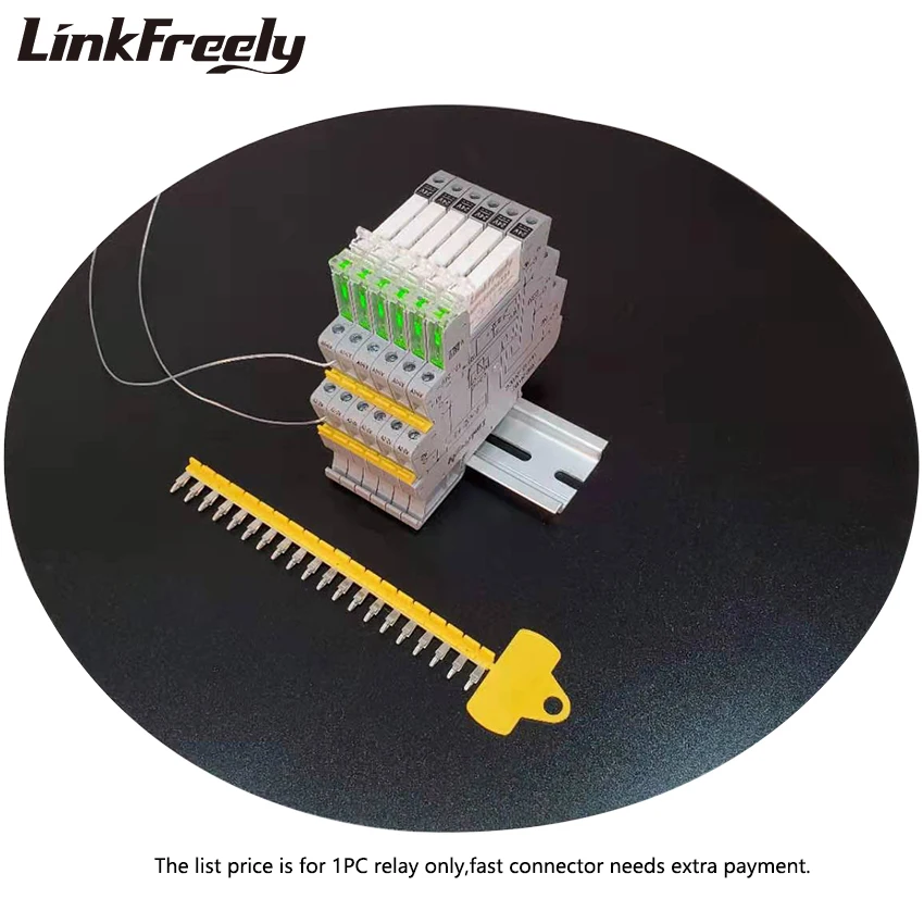 RSD 24VDC умный светодиодный ультратонкий релейный модуль интерфейс din рейка 6A 250VAC