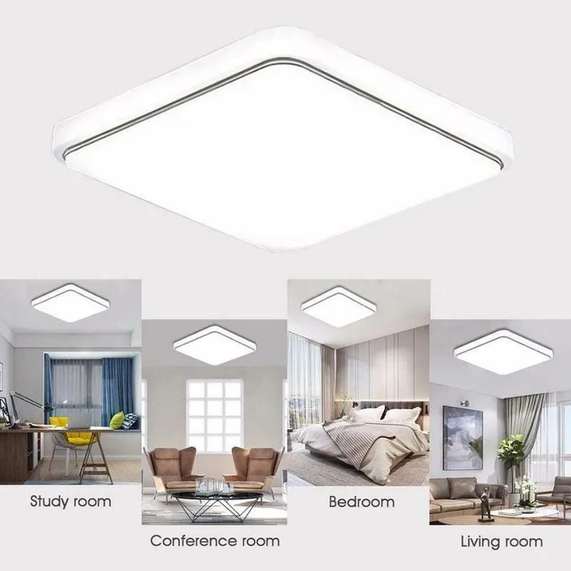 

Modern LED Ceiling Light Round Panel Down Lights Bathroom Kitchen Living Ceiling Room Lamp Lamp Bedroom Bedroom Light Q1O7