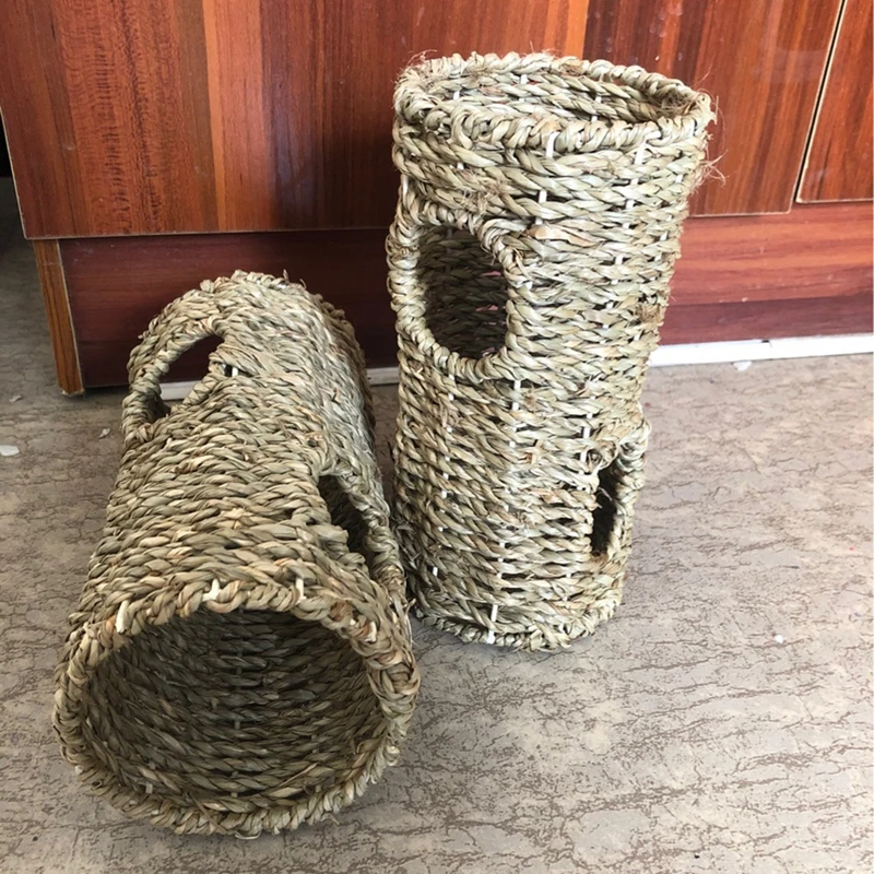 

Hamster Tunnel Small Straw Interactive Hamster Tube Toy Chipmunk Dwarf Rat Small Pet Tunnel Hamster Cage Landscaping Supplies