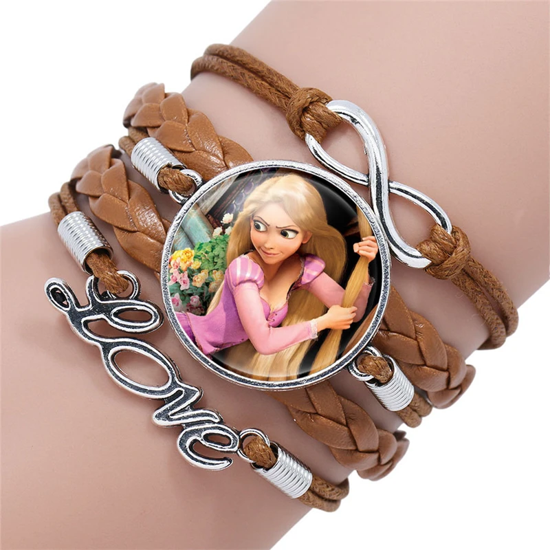 Disney Frozen Princess Leather Bracelet - Cute Cartoon Design, Classic Style, Christmas Gifts for Girls, Children's Toys image 5
