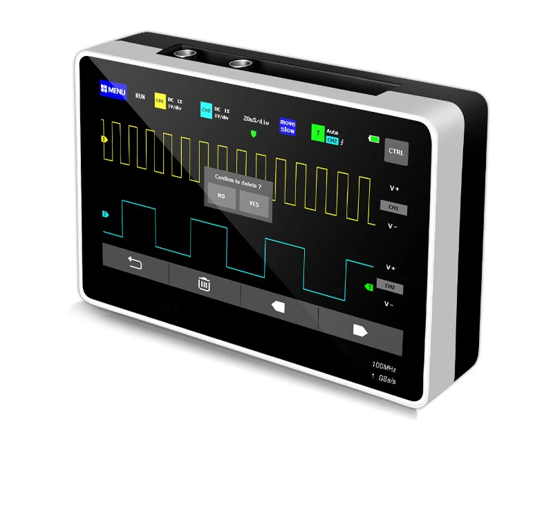 Цифровой осциллограф 1013D 2 канала пропускная способность 100 МГц частота