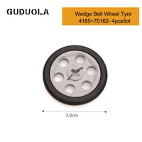 guduola parts wedge belt wheel tyre 4185701622815ev3 moc building blcok assmbles particles educational toys 4pcslot