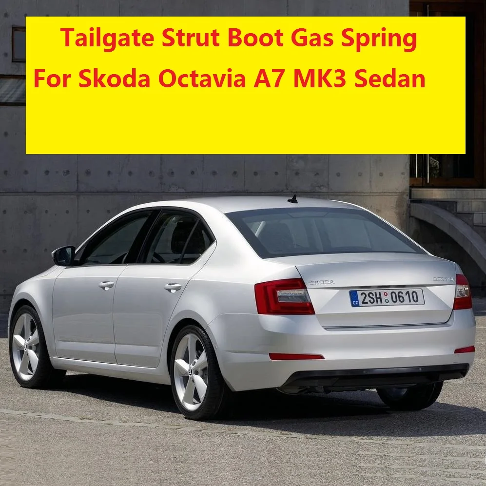 2 шт. для Skoda Octavia 5E A7 MK3 Sedan 2013 2014 2015 2016 2017 Стайлинг автомобиля задняя крышка пружина