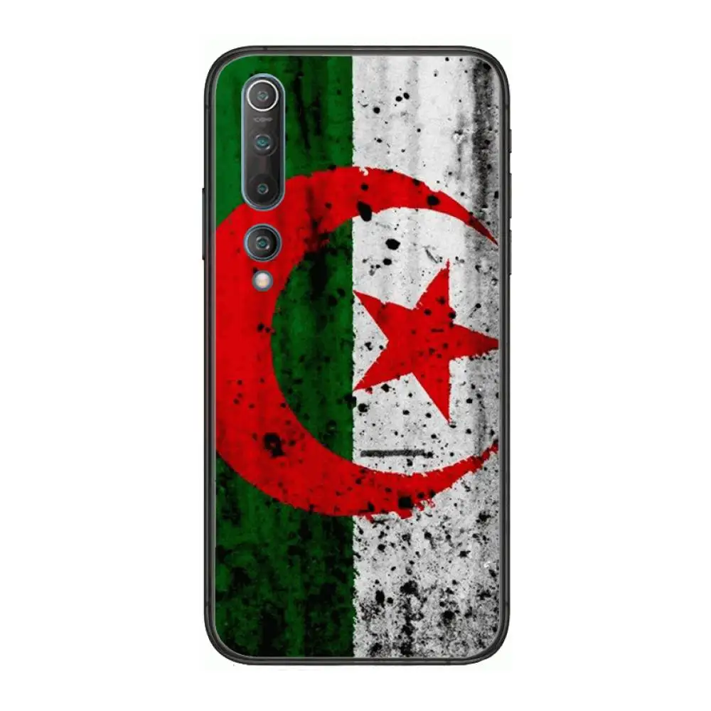

Algeria National Flag Phone Case For xiaomi mi11 5g 10 liti Ultra 9Pro SE 3 8 Note Anime Black Cover Silicone Back Pretty tpu