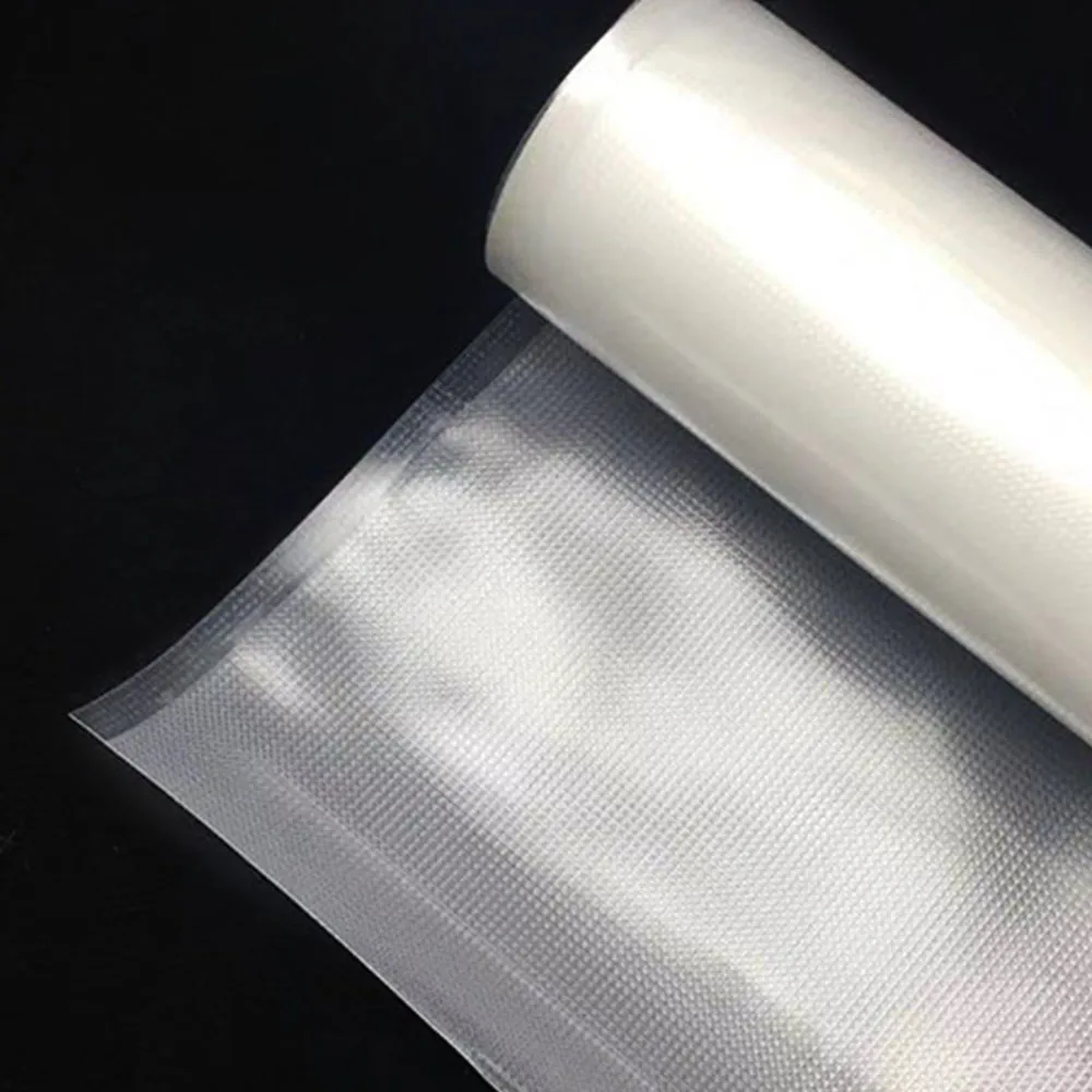 

4rolls Keep Fresh Home Food Saver Kitchen Storage Leakproof Packaging Vacuum Sealer Bag Textured Multifunctional Transparent
