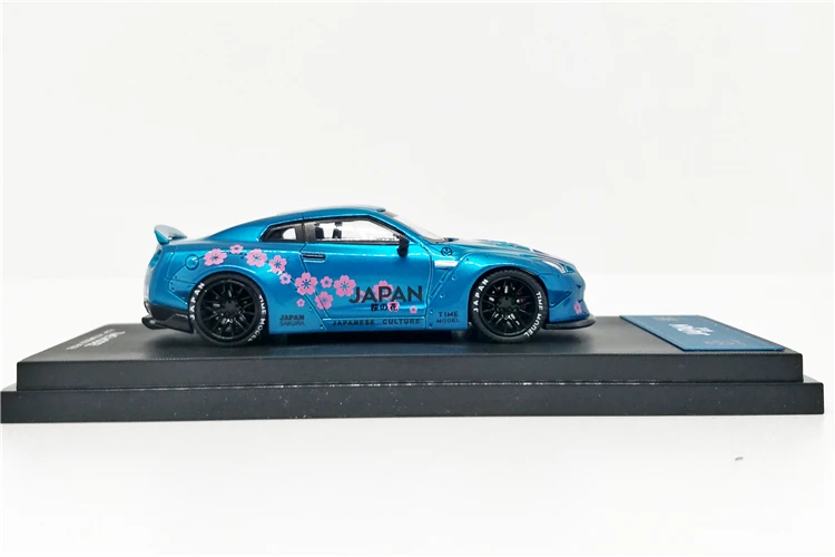 1: 64 раз модель Nissan GTR R35 японская Гора Фудзи сакула литая под давлением модель автомобиля