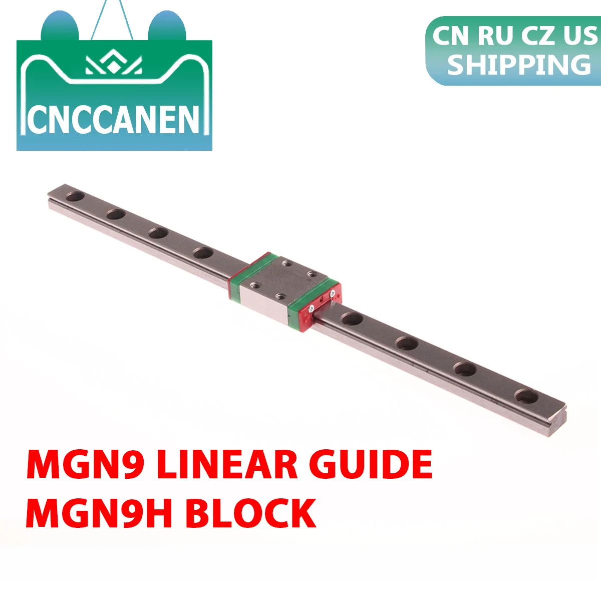 

MGN9 9mm Linear Guide 100mm - 1000mm 250 300 350mm 600mm MGN Miniature Linear Rail + MGN9H Linear Carriage Block CNC 3D Printer