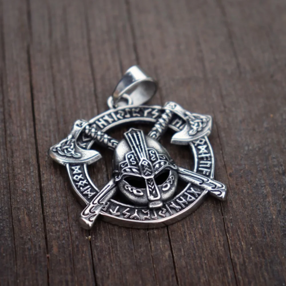 Buy EYHIMD Viking Celtics Ax Rune Warrior 316L Stainless Steel Pendant Slavic Amulet Jewelry on